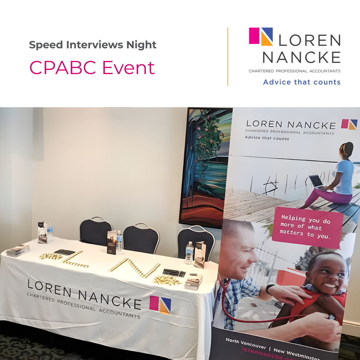 Loren Nancke will be attending CPABC Speed Interviews 2026