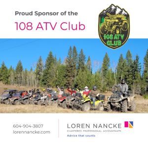 Proud Sponsor of the 108 ATV Club